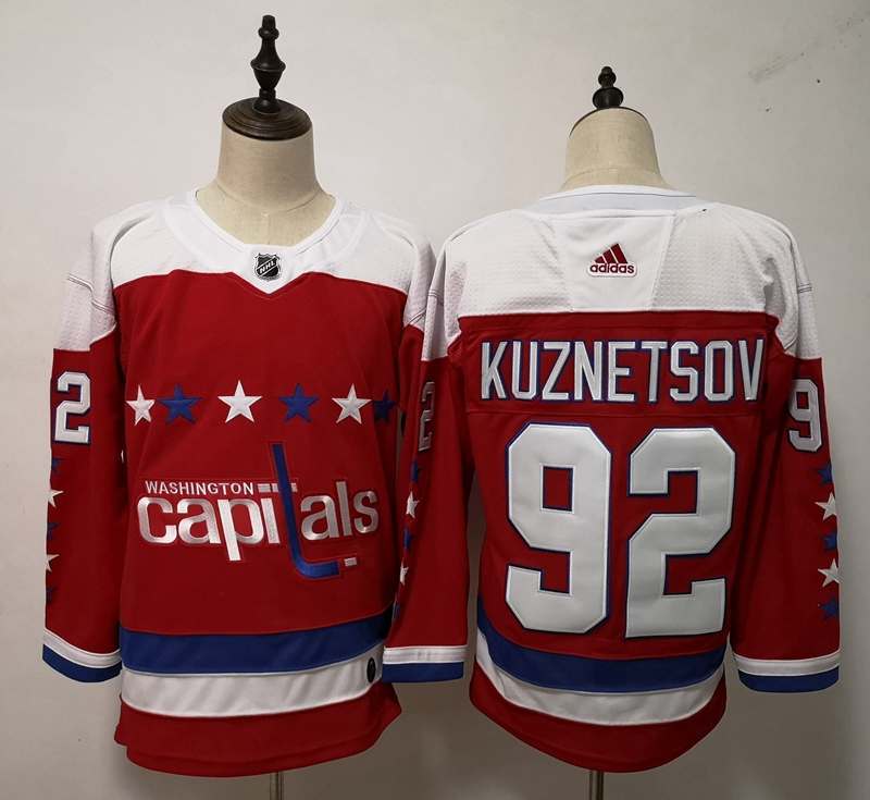 Washington Capitals Red KUZNETSOV #92 NHL Jersey 02