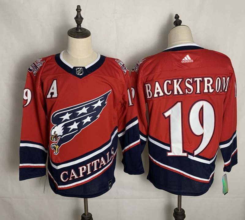Washington Capitals Red BACKSTROM #19 Classics NHL Jersey