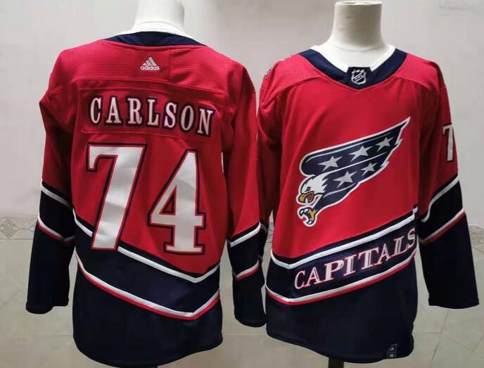 Washington Capitals Red CARLSON #74 Classics NHL Jersey
