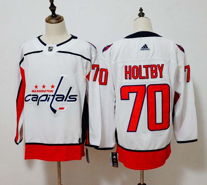 Washington Capitals White HOLTBY #70 NHL Jersey