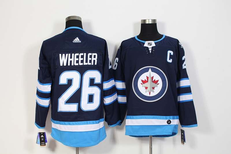 Winnipeg Jets Dark Blue WHEELER #26 NHL Jersey