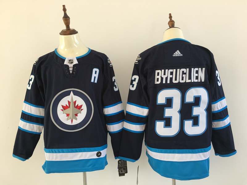 Winnipeg Jets Dark Blue BYFUGLIEN #33 NHL Jersey