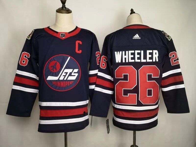 Winnipeg Jets Dark Blue WHEELER #26 Classics NHL Jersey