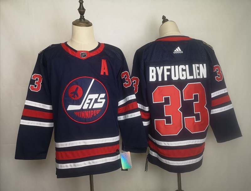 Winnipeg Jets Dark Blue BYFUGLIEN #33 Classics NHL Jersey