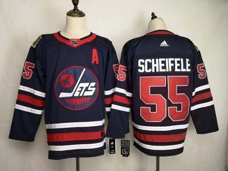 Winnipeg Jets Dark Blue SCHEIFELE #55 Classics NHL Jersey