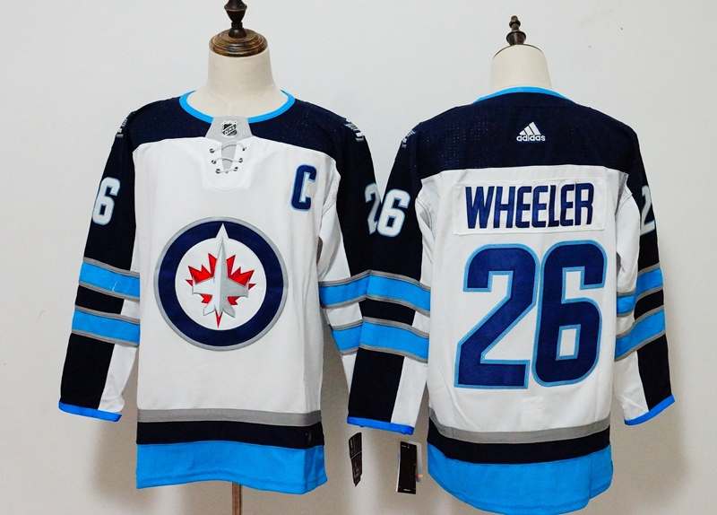 Winnipeg Jets White WHEELER #26 NHL Jersey