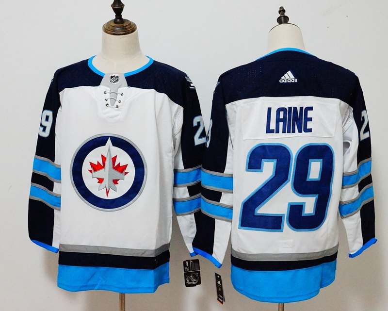 Winnipeg Jets White LAINE #29 NHL Jersey