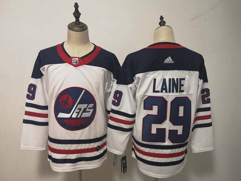 Winnipeg Jets White LAINE #29 NHL Jersey 02