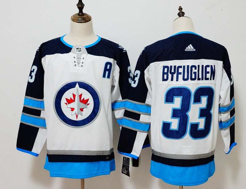 Winnipeg Jets White BYFUGLIEN #33 NHL Jersey