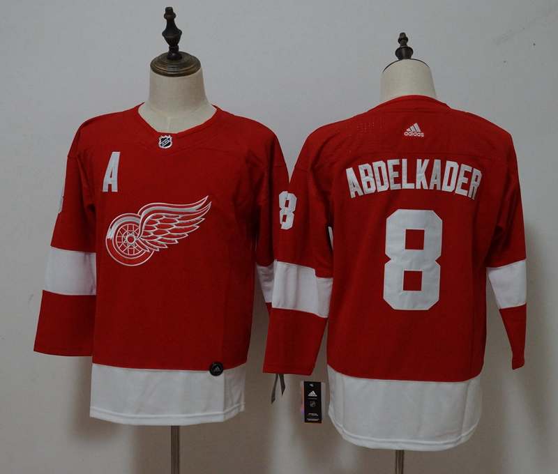 Detroit Red Wings ABDELKADER #8 Red Women NHL Jersey