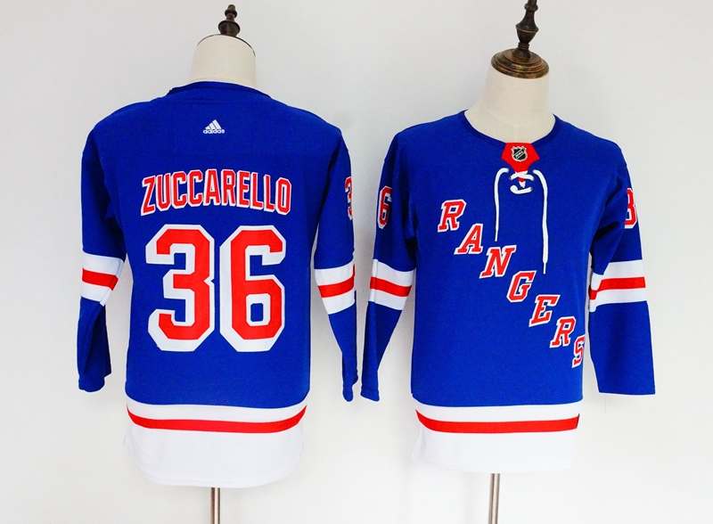 New York Rangers ZUCCARELLO #36 Blue Women NHL Jersey