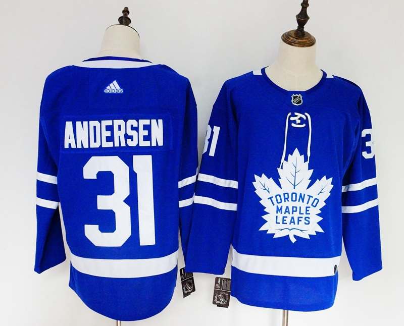 Toronto Maple Leafs ANDERSEN #31 Blue Women NHL Jersey