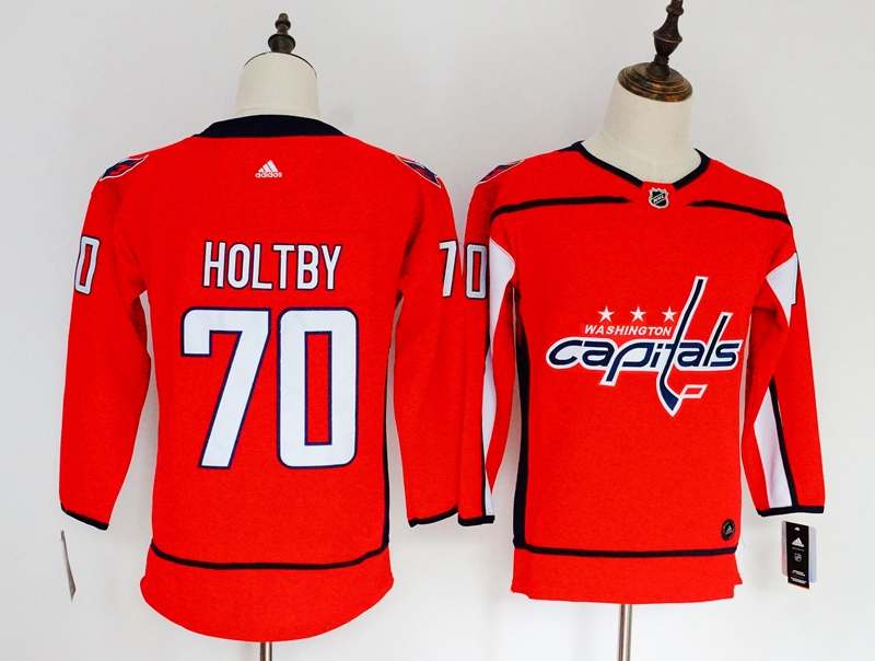 Washington Capitals HOLTBY #70 Red Women NHL Jersey