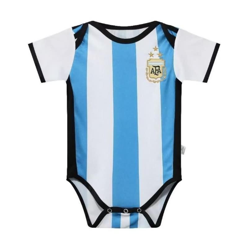 AAA(Thailand) Argentina 2022 Home 3 Stars Baby Soccer Jerseys