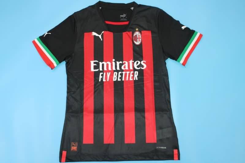 AAA(Thailand) AC Milan 22/23 Home Soccer Jersey(Player)