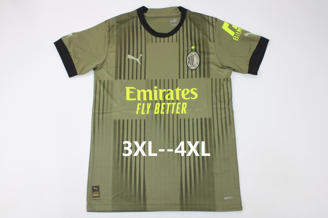 AAA(Thailand) AC Milan 22/23 Third Soccer Jersey (Big Size)