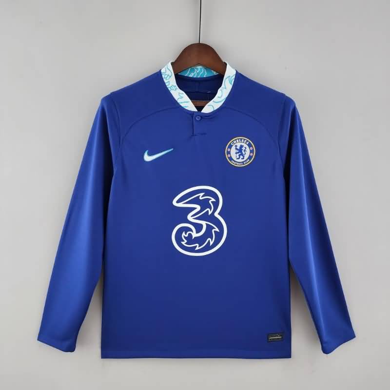 AAA(Thailand) Chelsea 22/23 Home Long Slevee Soccer Jersey