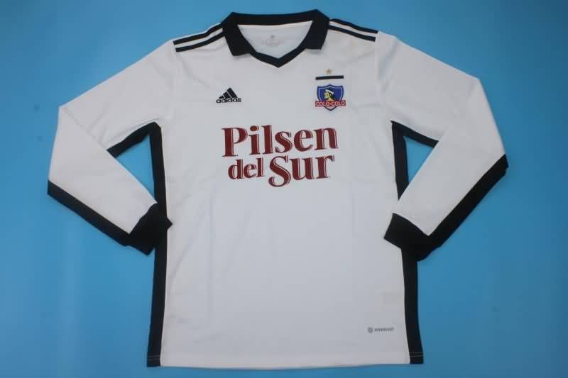 AAA(Thailand) Colo Colo 2022 Home Long Sleeve Soccer Jersey