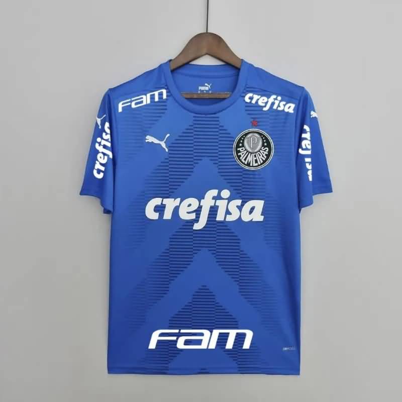 AAA(Thailand) Palmeiras 2022 Goalkeeper Blue Sponsor Soccer Jersey