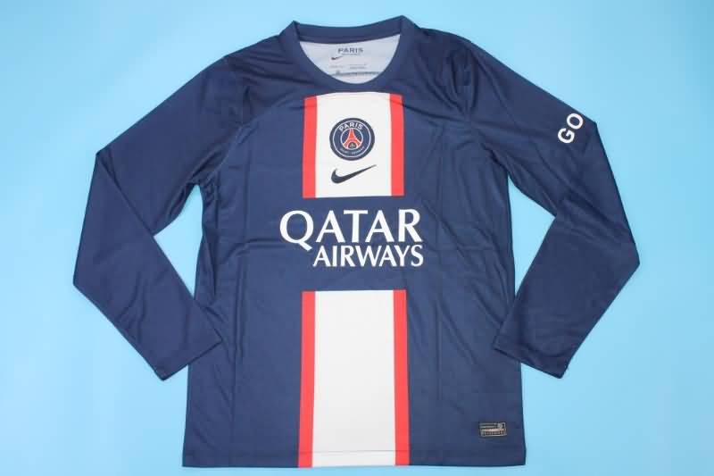 AAA(Thailand) Paris St German 22/23 Home Long Slevee Soccer Jersey