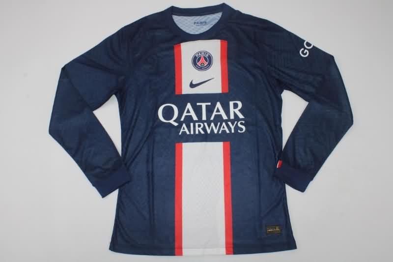 AAA(Thailand) Paris St German 22/23 Home Long Slevee Soccer Jersey (Player)