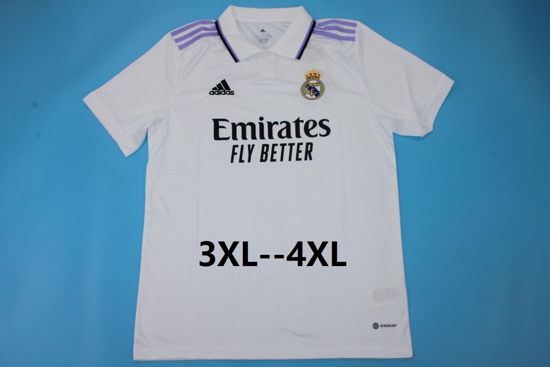 AAA(Thailand) Real Madrid 22/23 Home Soccer Jersey(Big Size)