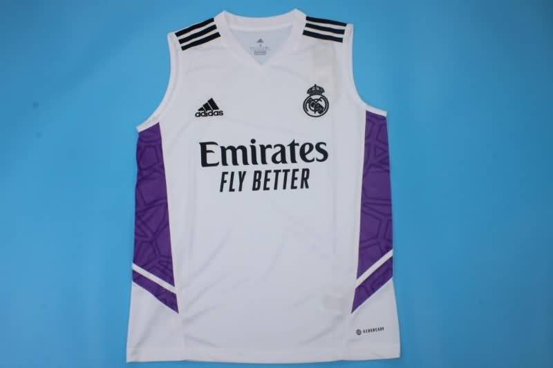 AAA(Thailand) Real Madrid 22/23 White Vest Soccer Jersey