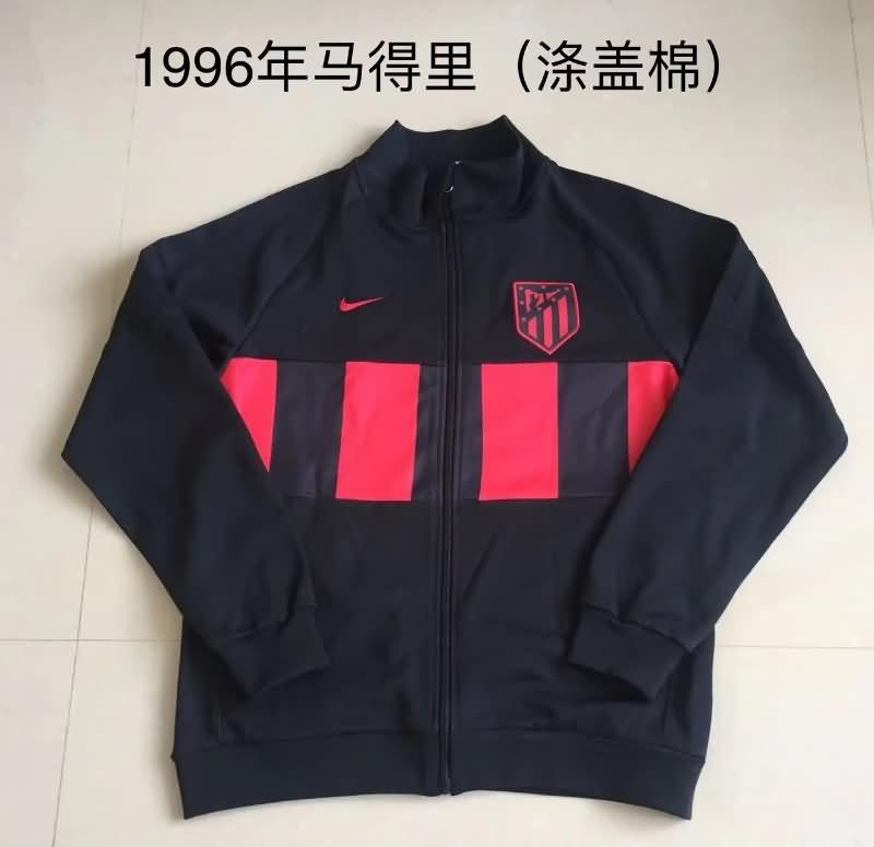 AAA(Thailand) Atletico Madrid 1996 Black Retro Soccer Jacket