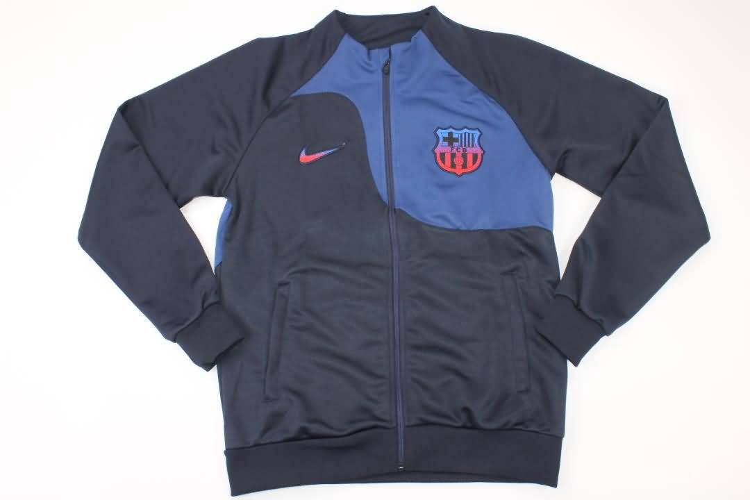 AAA(Thailand) Barcelona 22/23 Dark Blue Soccer Jacket