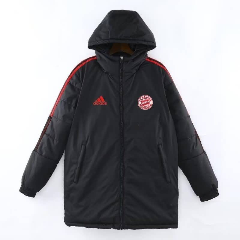 AAA(Thailand) Bayern Munich 22/23 Black Soccer Cotton Coat 02