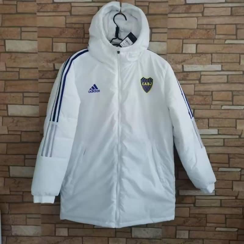 AAA(Thailand) Boca Juniors 22/23 White Soccer Cotton Coat