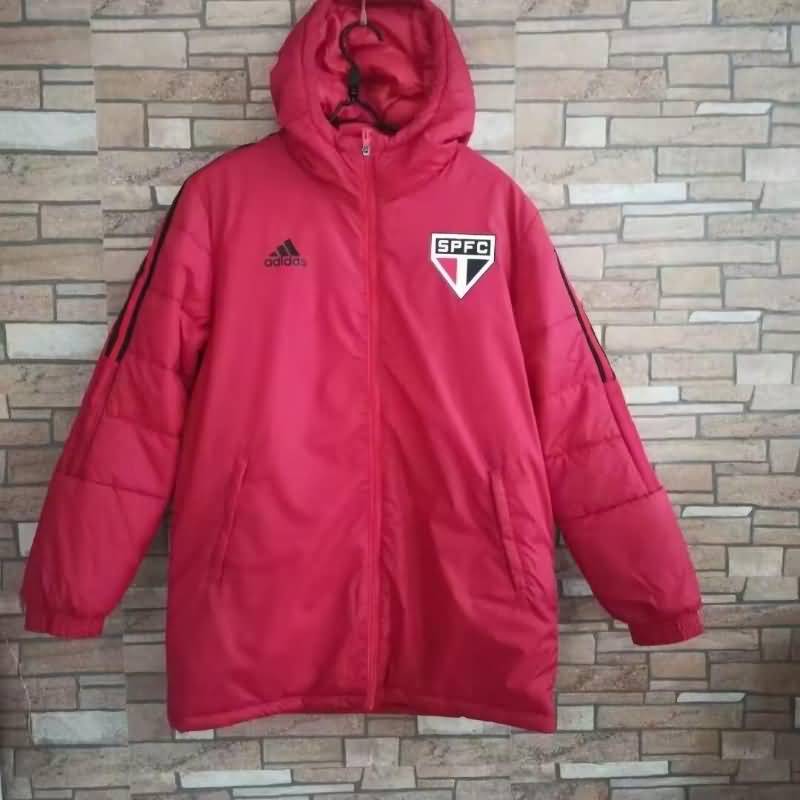 AAA(Thailand) Sao Paulo 2022 Red Soccer Cotton Coat