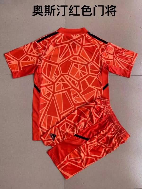 Austin 2022 Kids Goalkeeper Red Soccer Jersey And Shorts