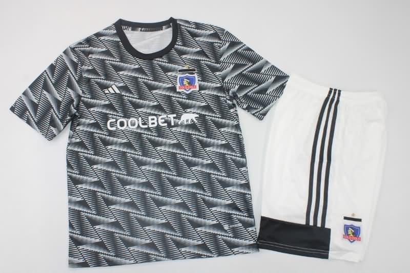 Colo Colo 2023 Kids Away Soccer Jersey And Shorts