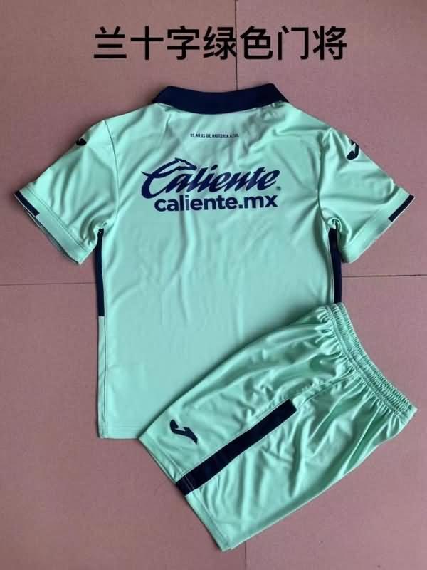 Cruz Azul 22/23 Kids Goalkeeper Green Soccer Jersey And Shorts
