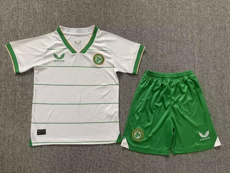 Ireland 2023 Kids Away Soccer Jersey And Shorts