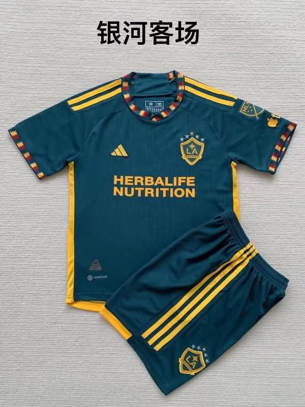Los Angeles Galaxy 2023 Kids Away Soccer Jersey And Shorts