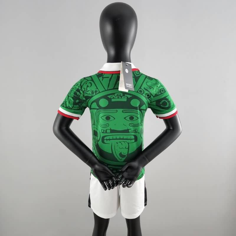 Mexico 1998 Kids Home Soccer Jersey And Shorts Wholesale Soccer