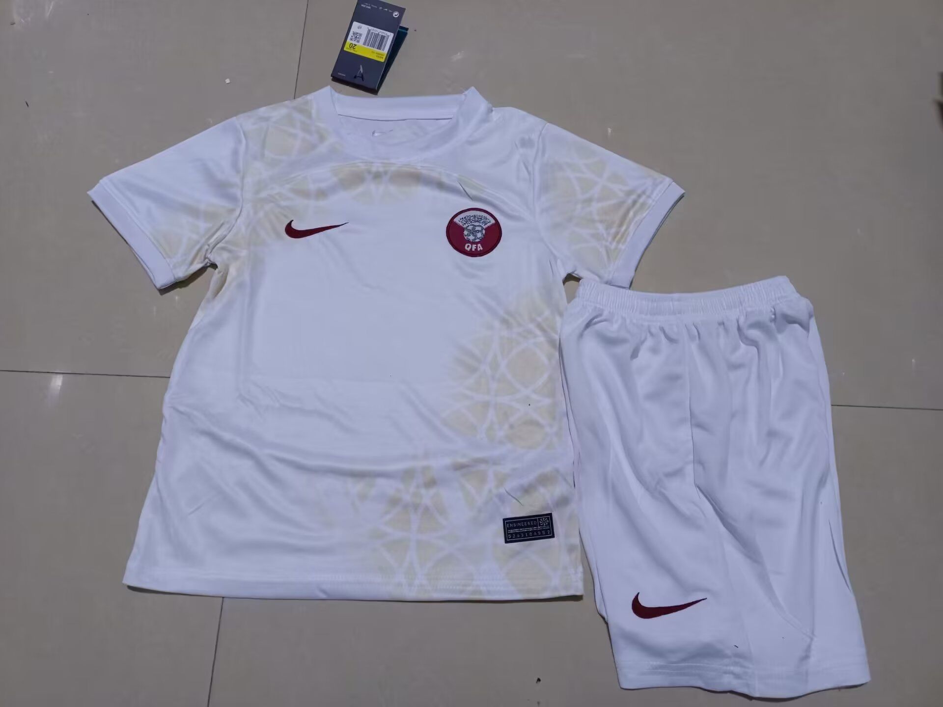 Qatar 2022 Kids Away Soccer Jersey And Shorts