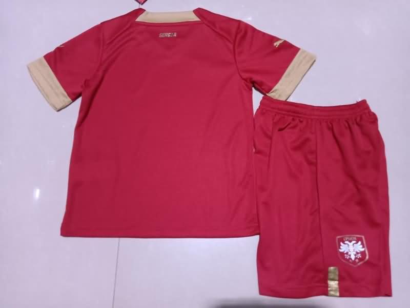 Serbia 2022 Kids Home Soccer Jersey And Shorts