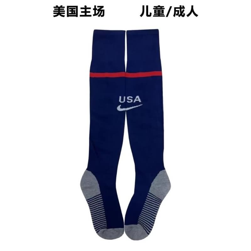 AAA(Thailand) USA 22/23 Home Soccer Socks