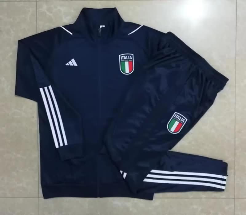 AAA(Thailand) Italy 2023 Dark Blue Soccer Tracksuit