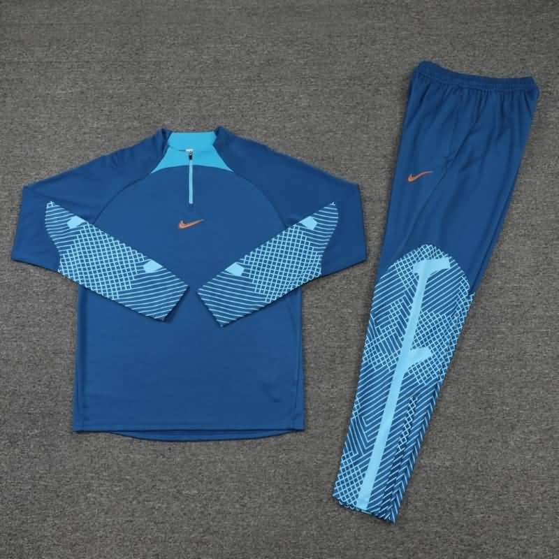 AAA(Thailand) Nike 22/23 Blue Soccer Tracksuit 02