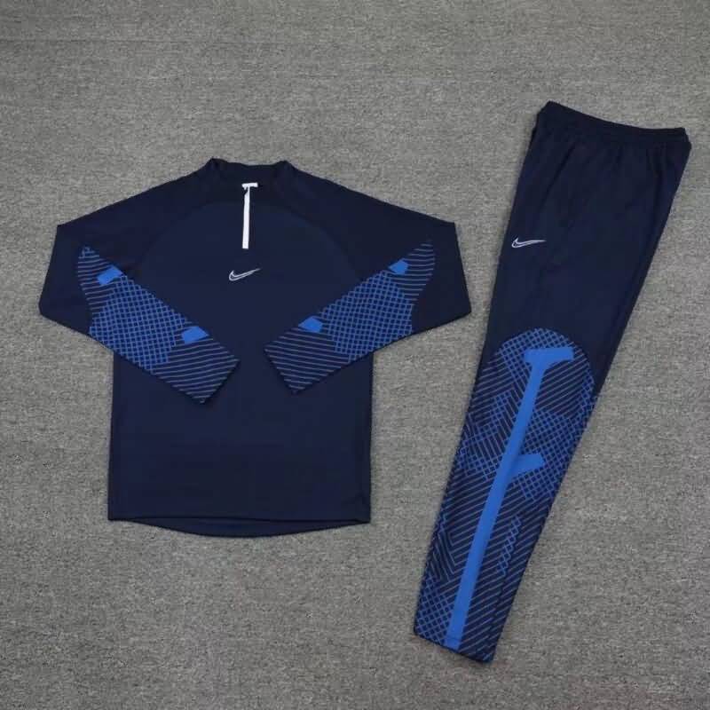 AAA(Thailand) Nike 22/23 Dark Blue Soccer Tracksuit