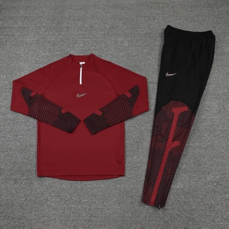 AAA(Thailand) Nike 22/23 Dark Red Soccer Tracksuit