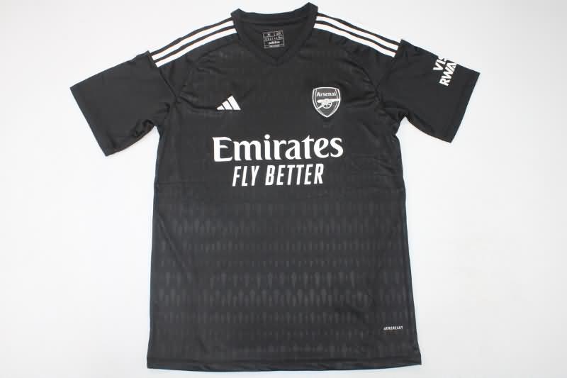 AAA(Thailand) Arsenal 23/24 Goalkeeper Black Soccer Jersey