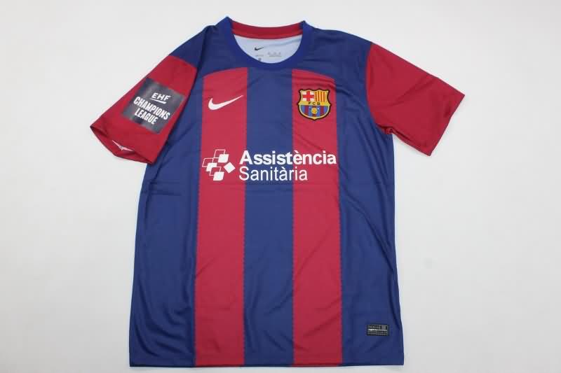 AAA(Thailand) Barcelona 23/24 Home Soccer Jersey Sponsor