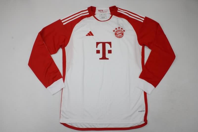 AAA(Thailand) Bayern Munich 23/24 Home Long Sleeve Soccer Jersey