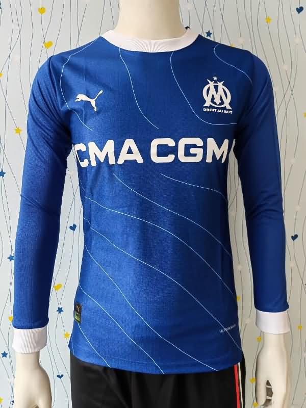 AAA(Thailand) Marseilles 23/24 Away Long Sleeve Soccer Jersey (Player)