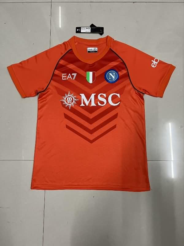 AAA(Thailand) Napoli 23/24 Goalkeeper Orange Soccer Jersey